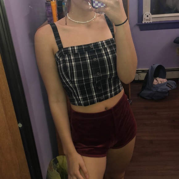 black and white stripped crop top - Picture 2 of 8